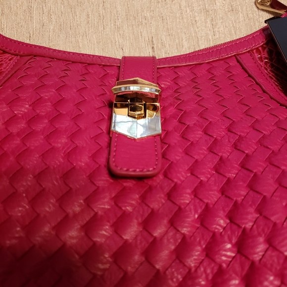 M.C. Pink Leather Handbag - Picture 4 of 9